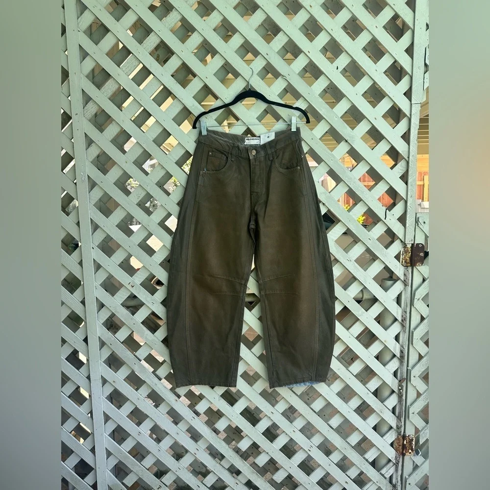 Free people We The Free Good Luck Mid-Rise Barrel Jeans